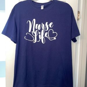 Navy blue “Nurse Life” tshirt